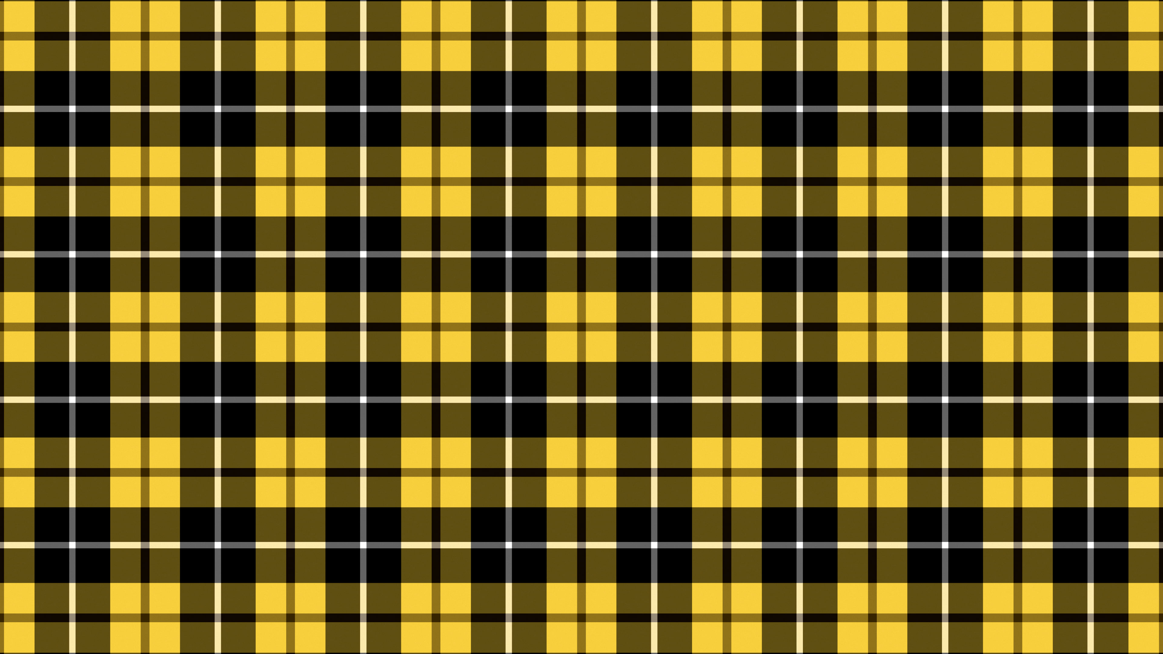 Yellow and Black Tartan Plaid desktop wallpaper in 4K