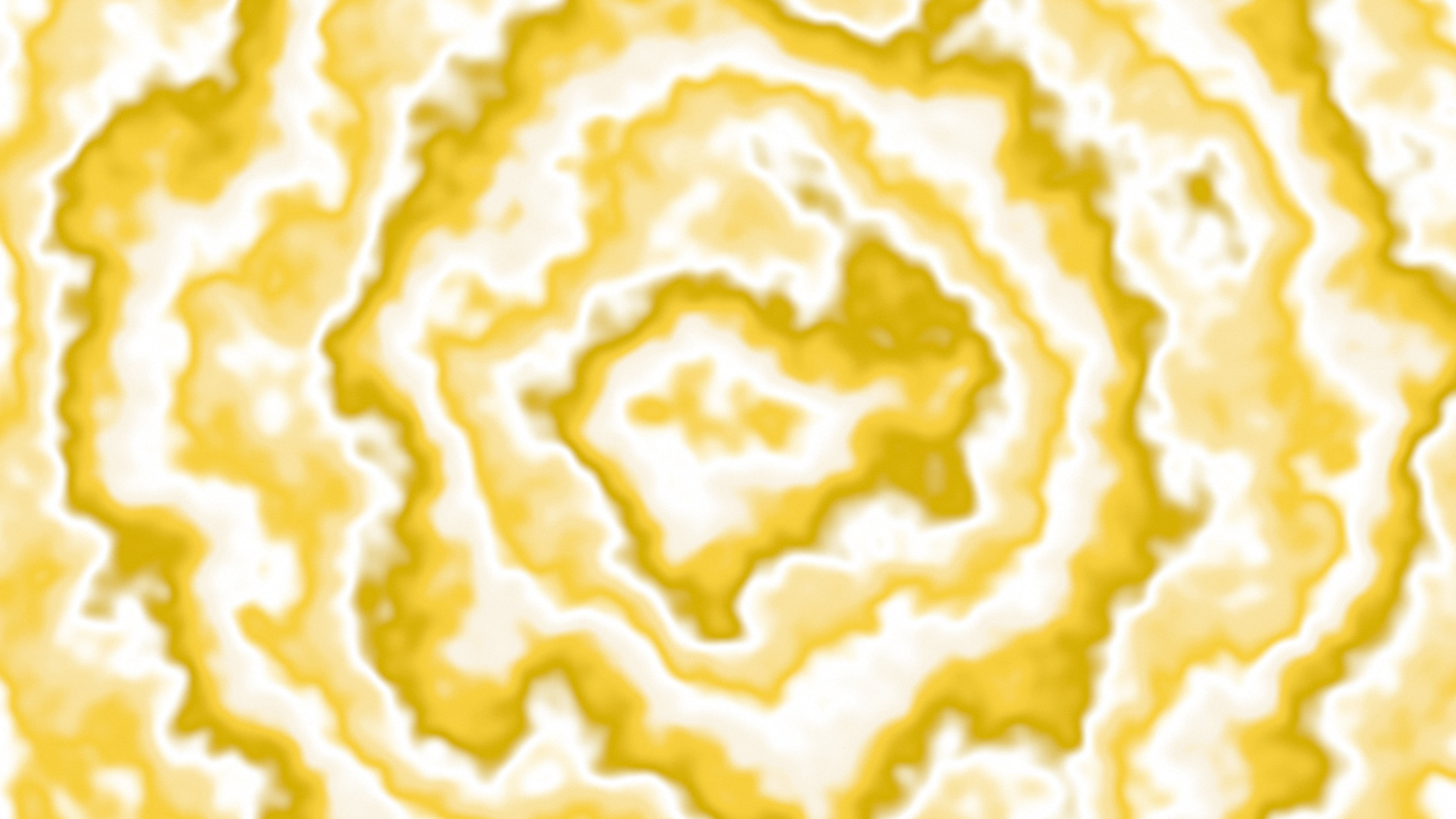 Yellow and Cream Bullseye Tie Dye desktop wallpaper in 4K