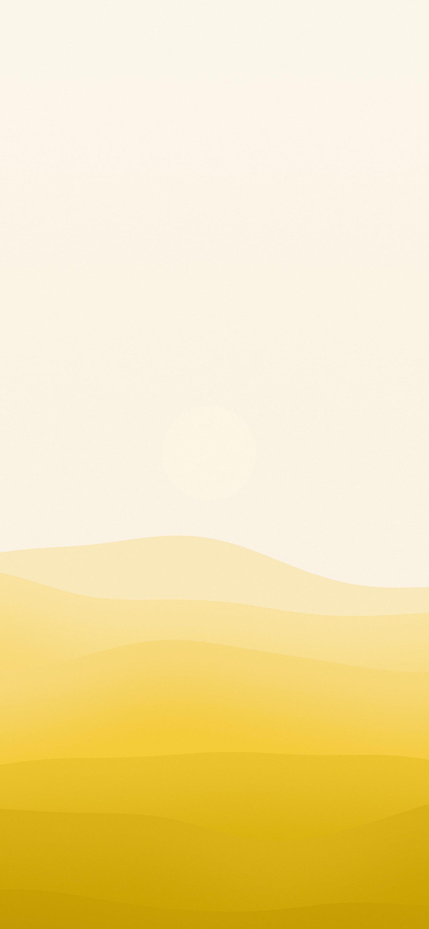Yellow and Cream Minimalist Desert Dunes wallpaper for iPhone and Android
