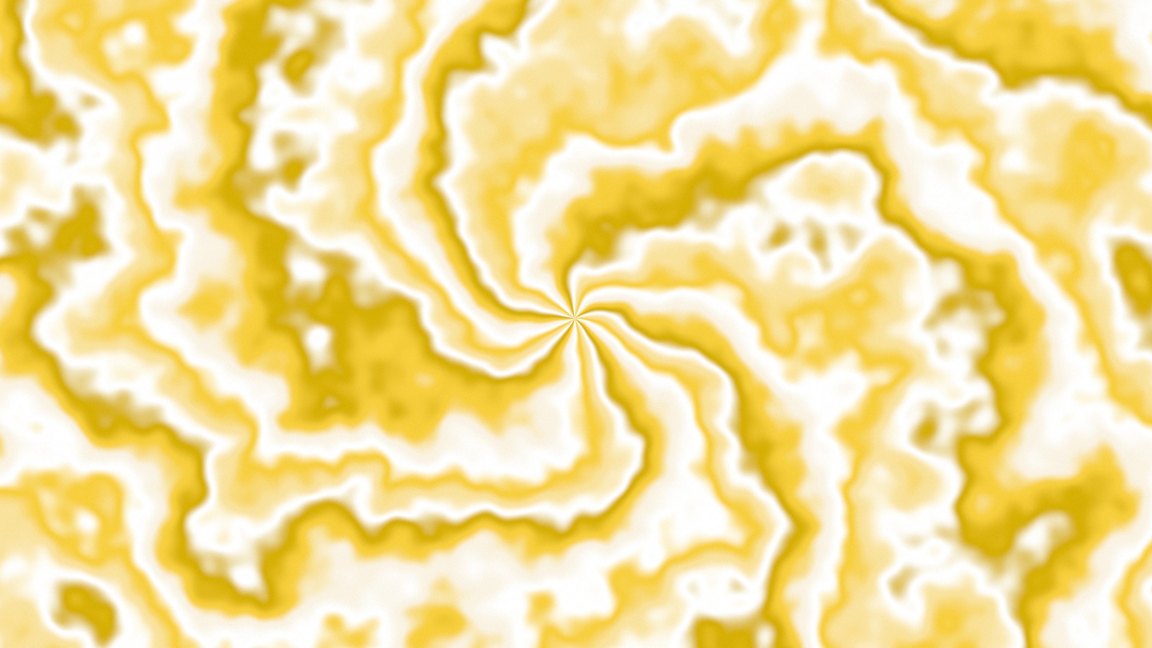 Yellow and Cream Spiral Tie Dye desktop wallpaper in 4K
