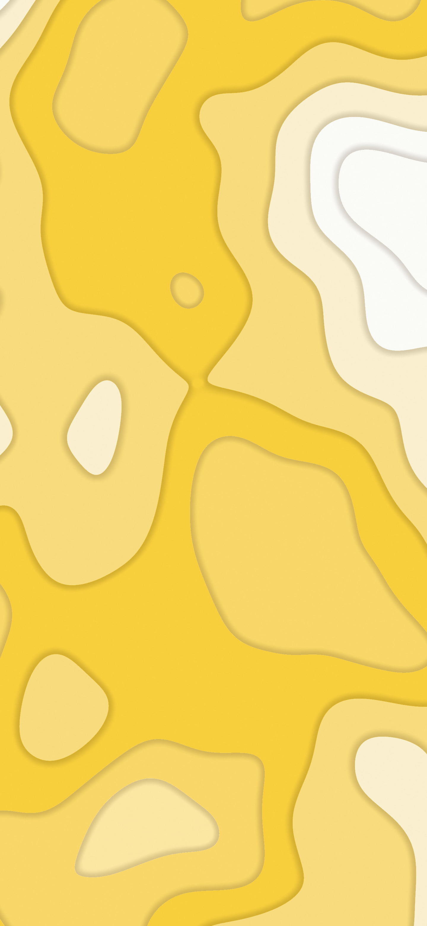 Yellow and White Layered Topographic wallpaper for iPhone and Android