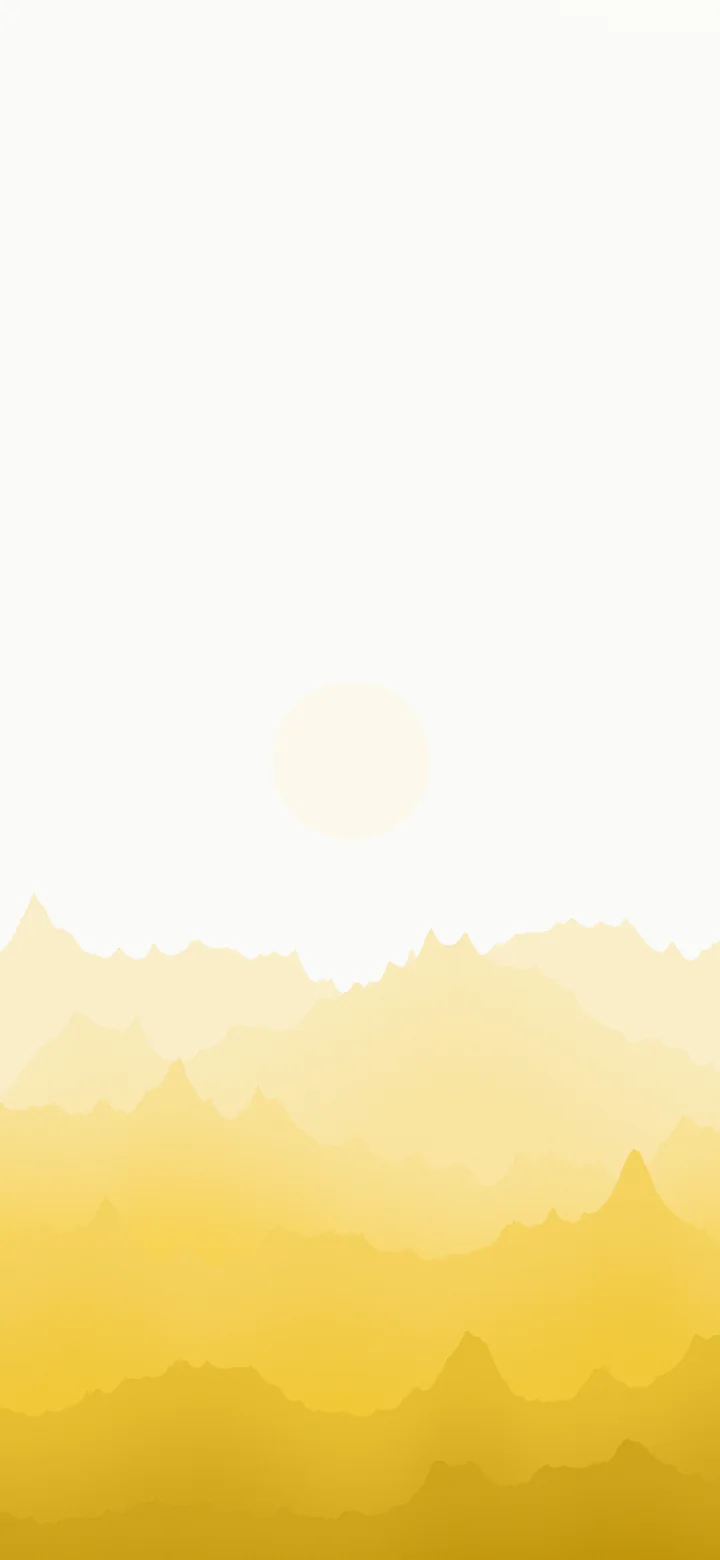 Yellow and White Minimalist Mountain Landscape wallpaper for iPhone and Android