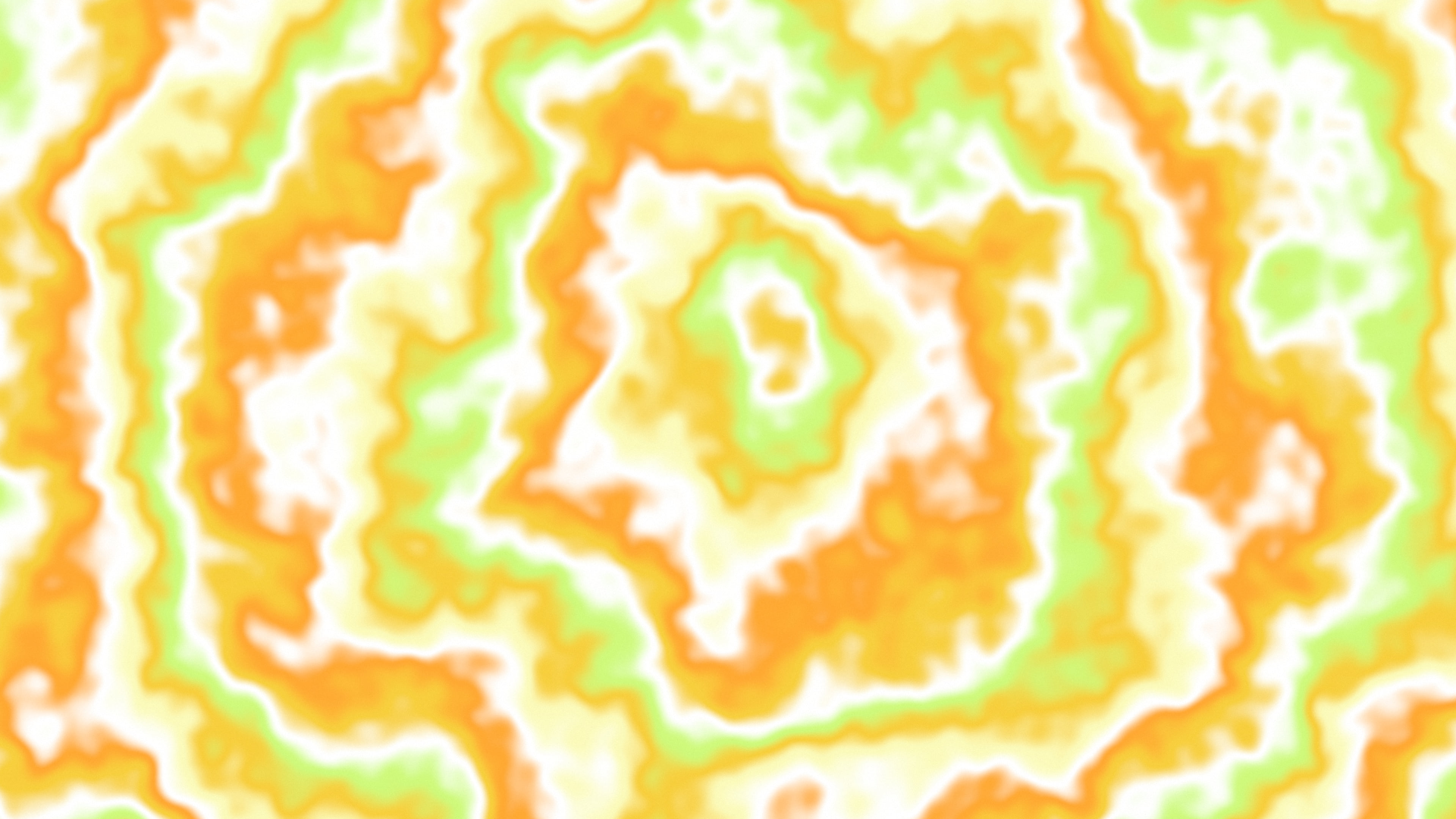 Yellow Bullseye Tie Dye desktop wallpaper in 4K