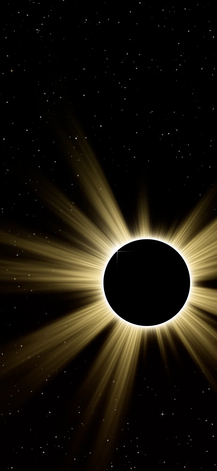 Yellow Eclipse wallpaper for iPhone and Android
