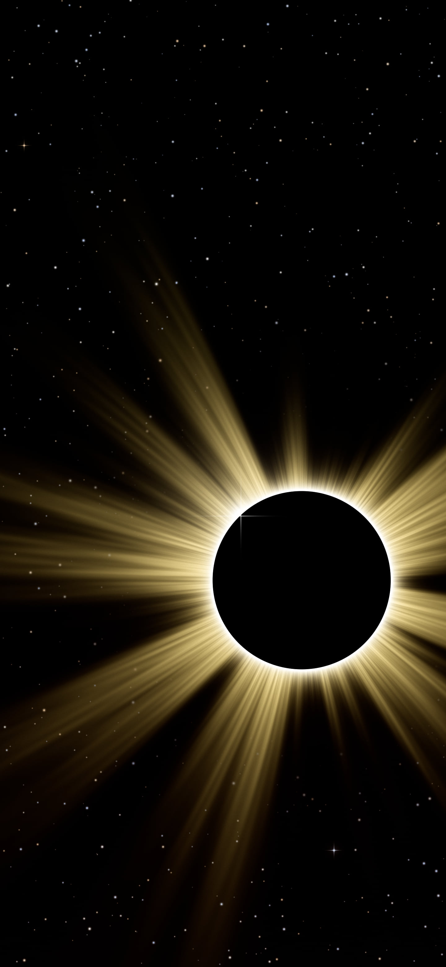 Yellow Eclipse wallpaper for iPhone and Android