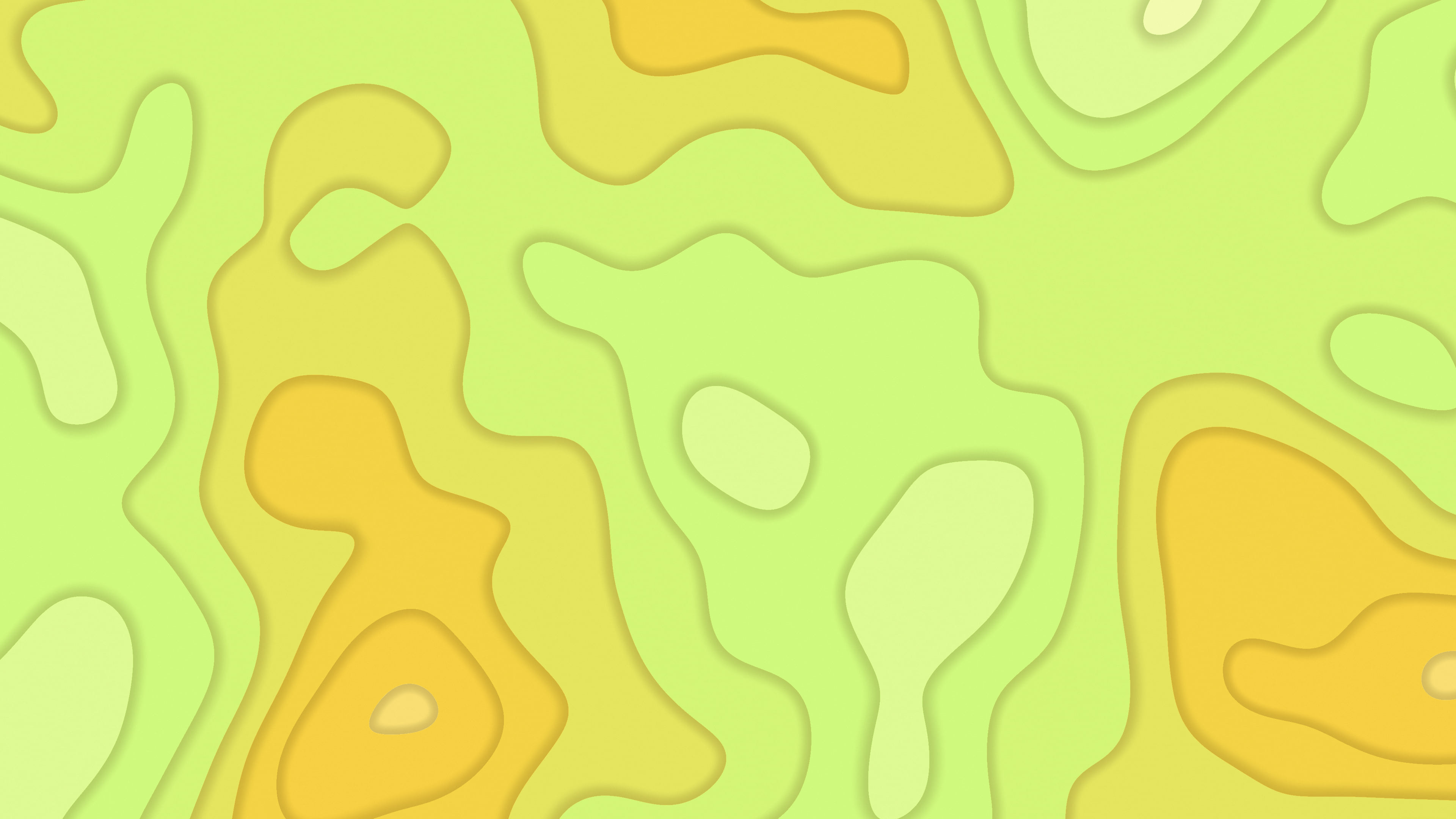 Yellow Layered Topographic desktop wallpaper in 4K