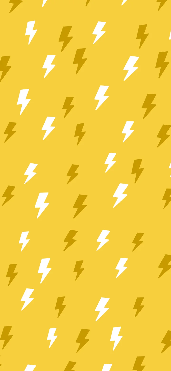 Yellow Lightning Bolt Pattern wallpaper for iPhone and Android