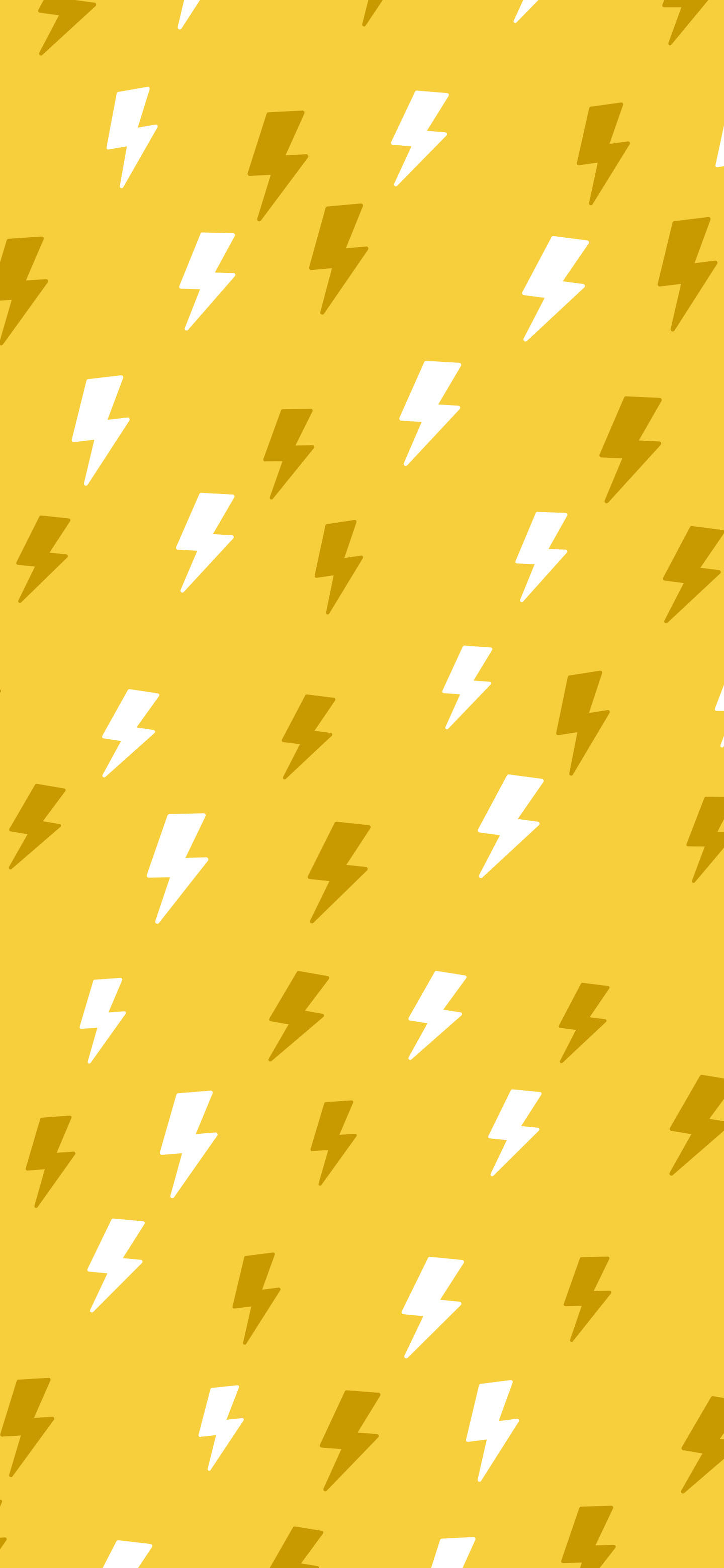 Yellow Lightning Bolt Pattern wallpaper for iPhone and Android