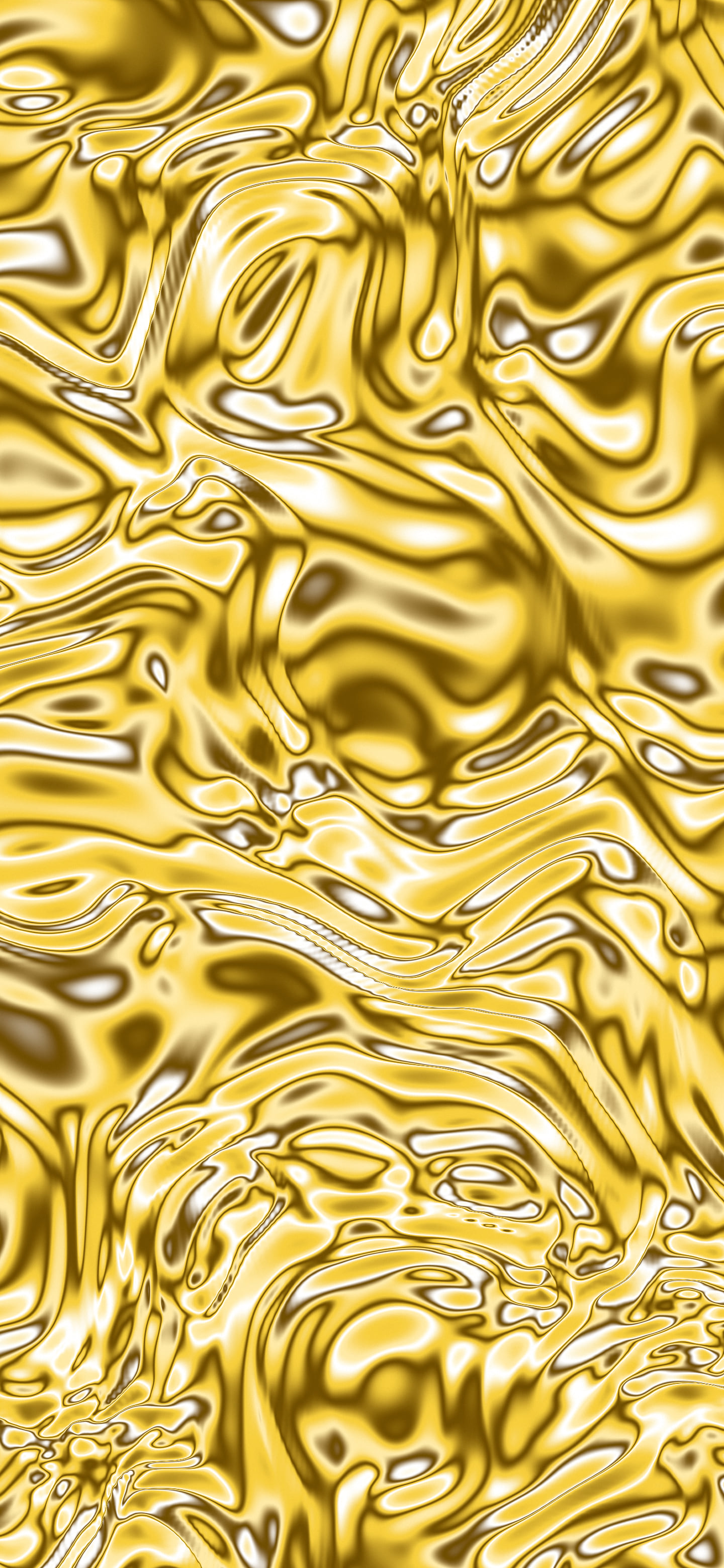 Yellow Liquid Chrome wallpaper for iPhone and Android