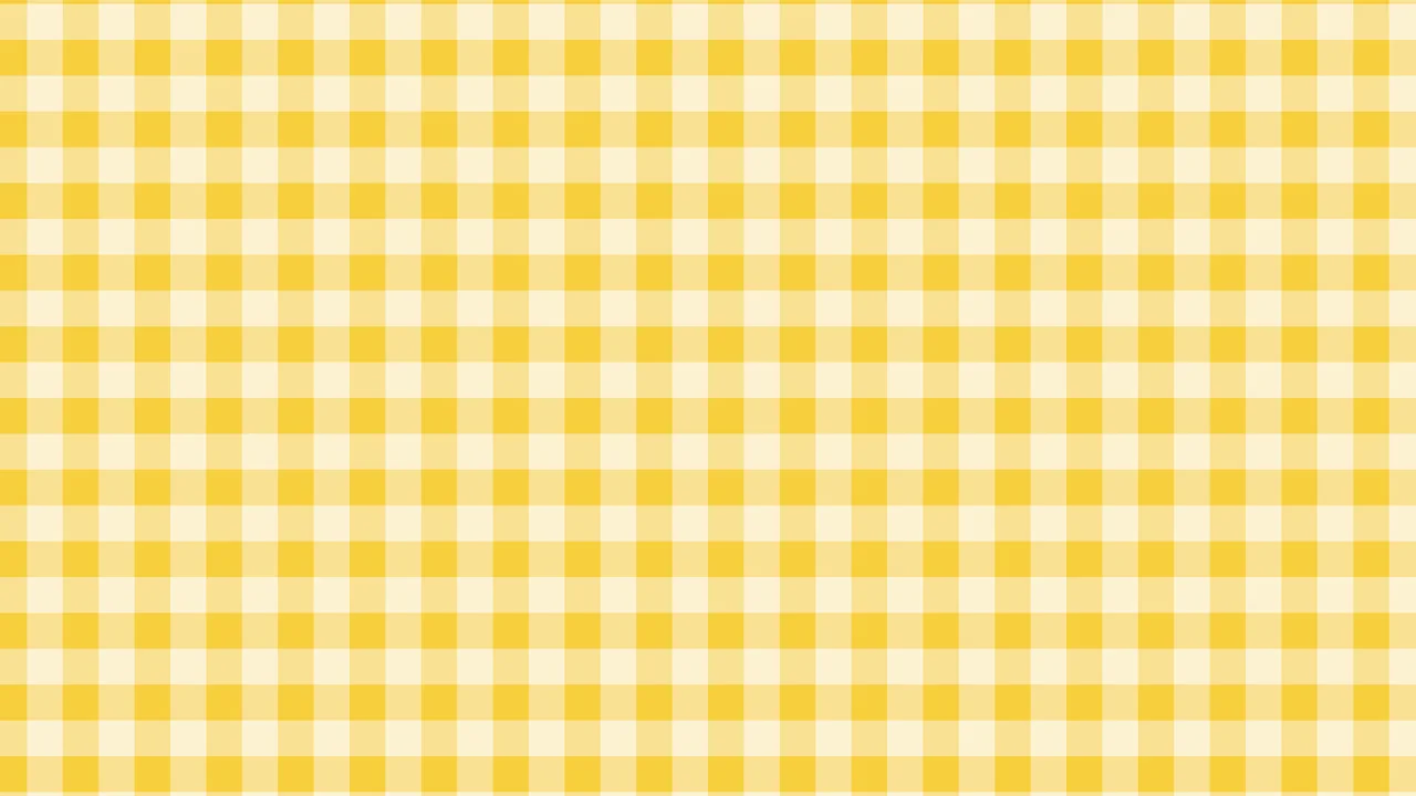 Yellow Mini Gingham desktop wallpaper in 4K