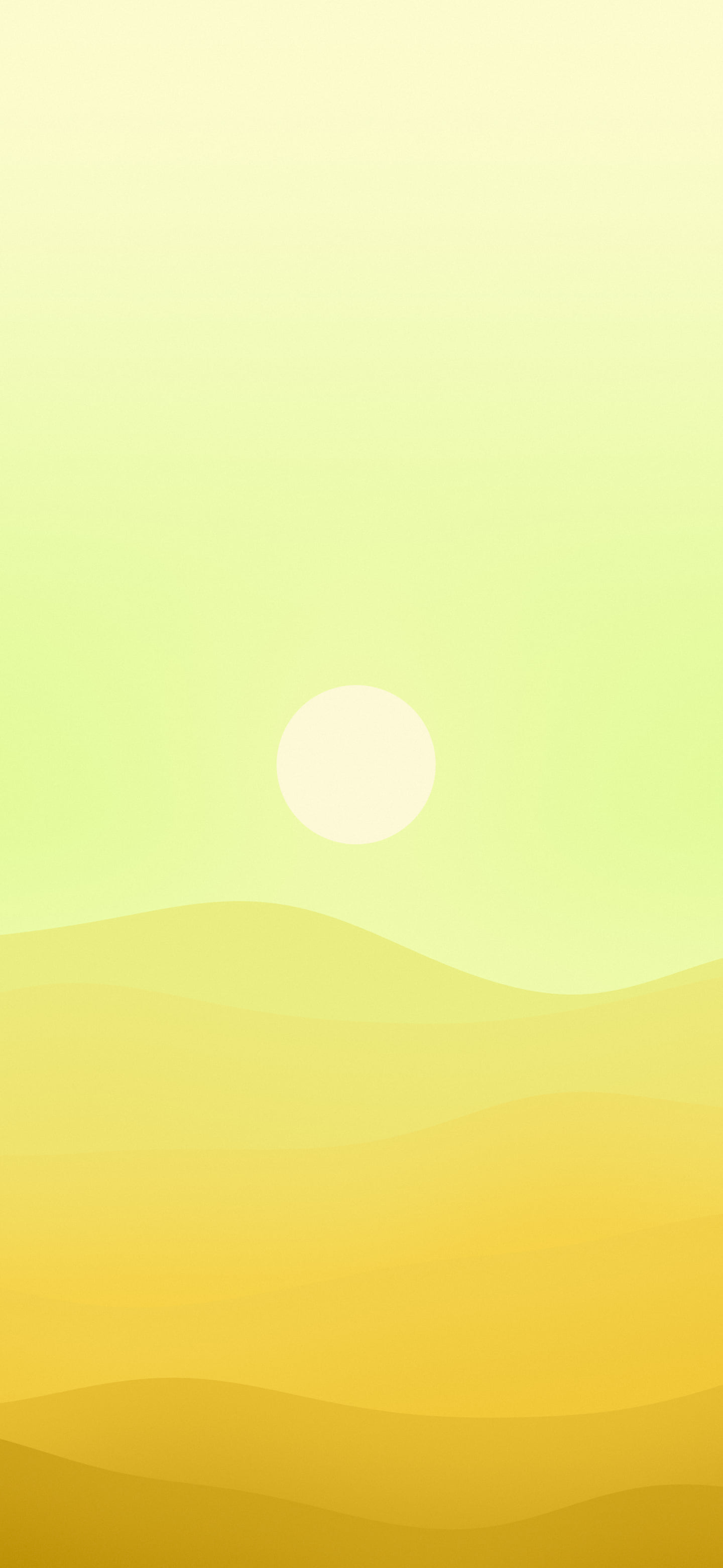 Yellow Minimalist Desert Dunes wallpaper for iPhone and Android