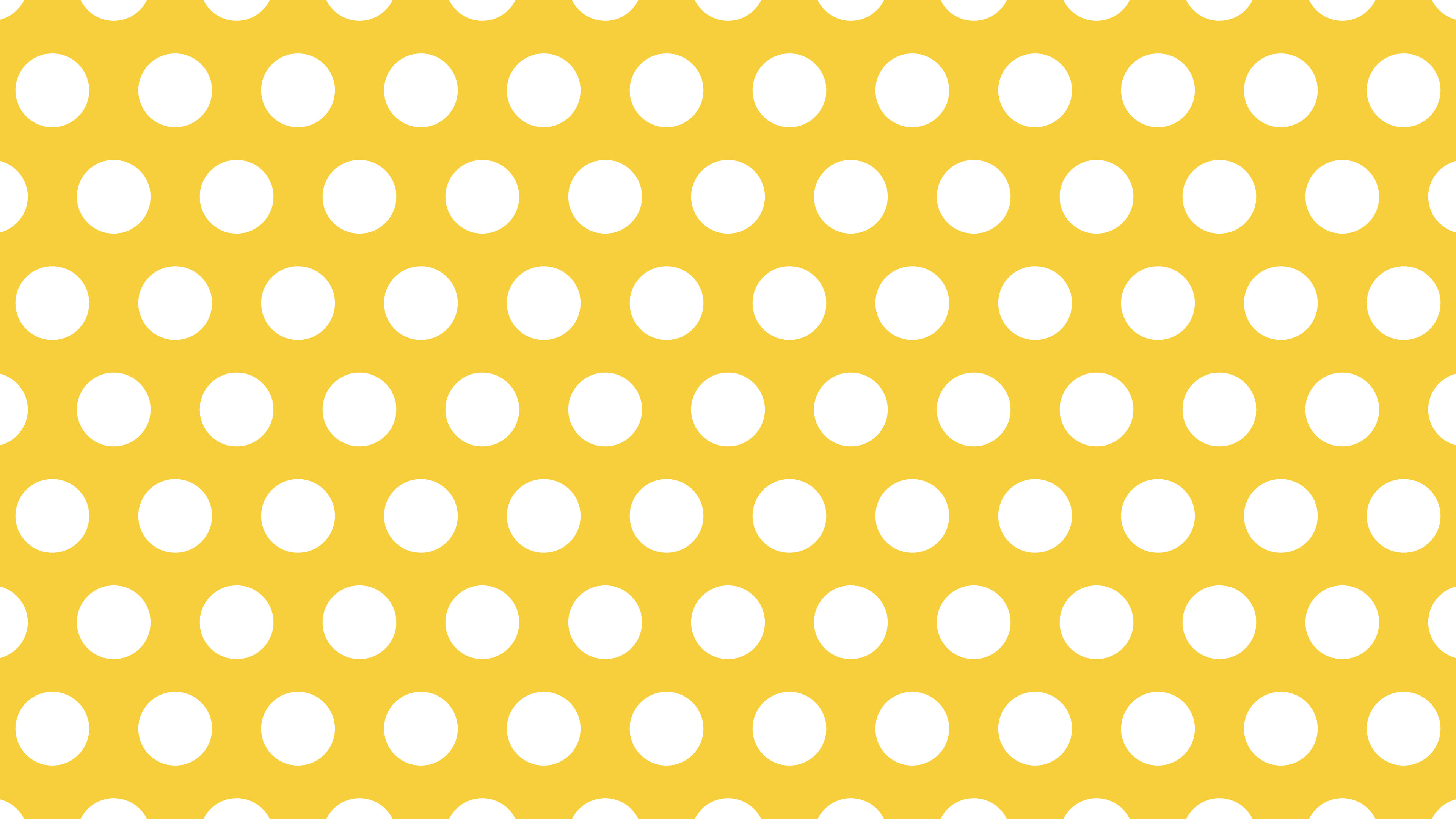 Yellow Polka Dot desktop wallpaper in 4K