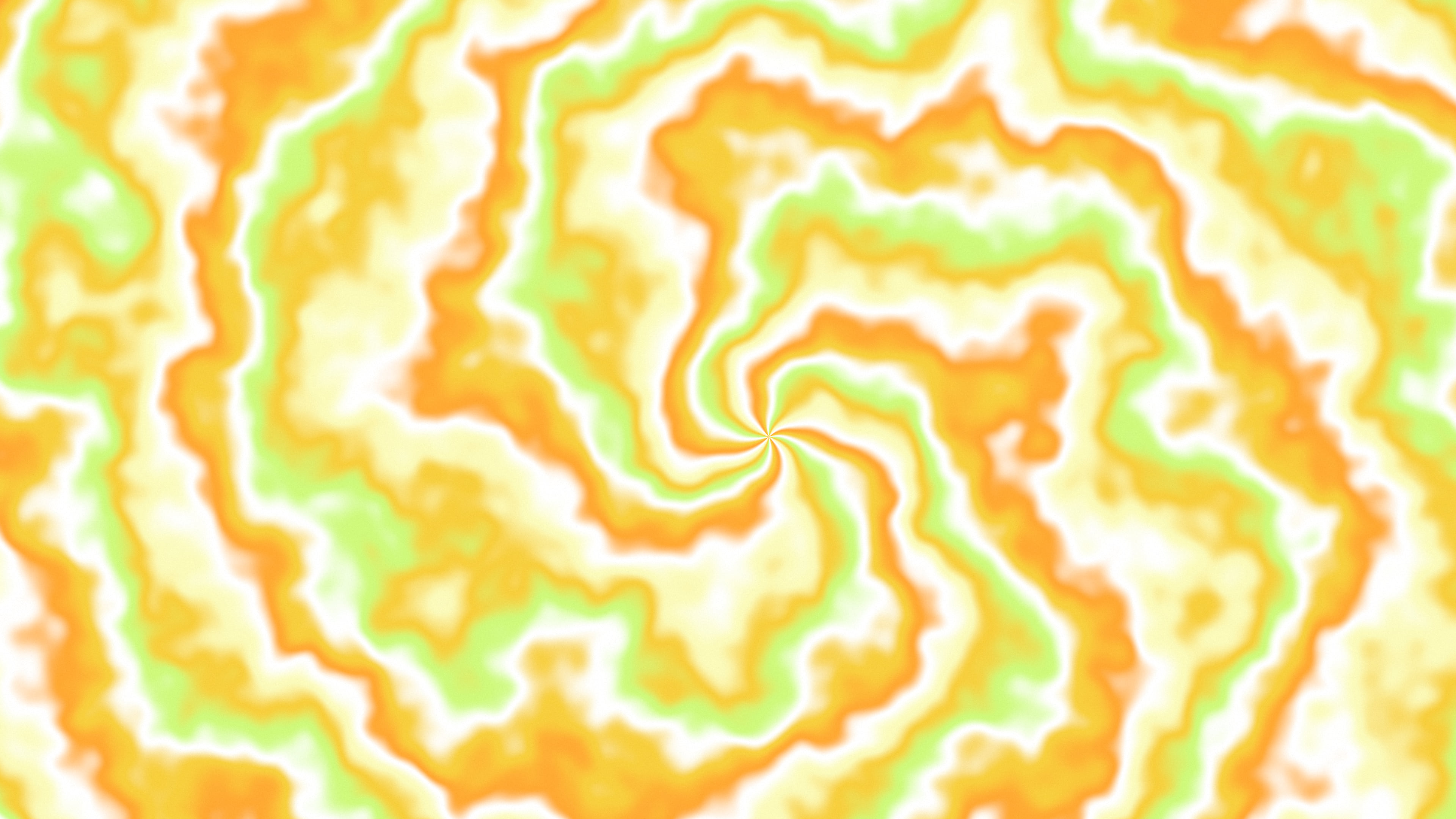 Yellow Spiral Tie Dye desktop wallpaper in 4K