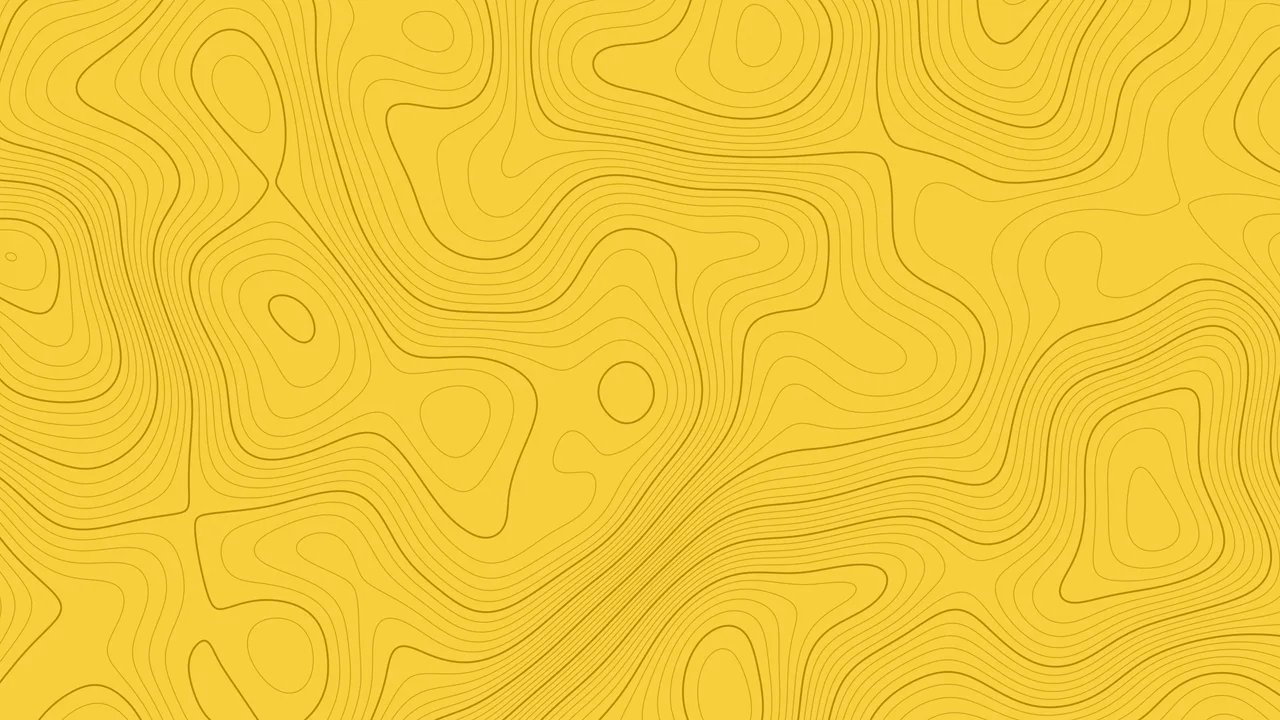 Yellow Topographic Line desktop wallpaper in 4K
