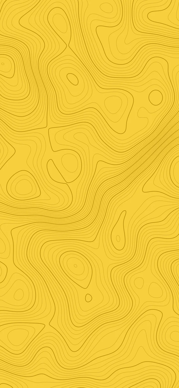 Yellow Topographic Line wallpaper for iPhone and Android